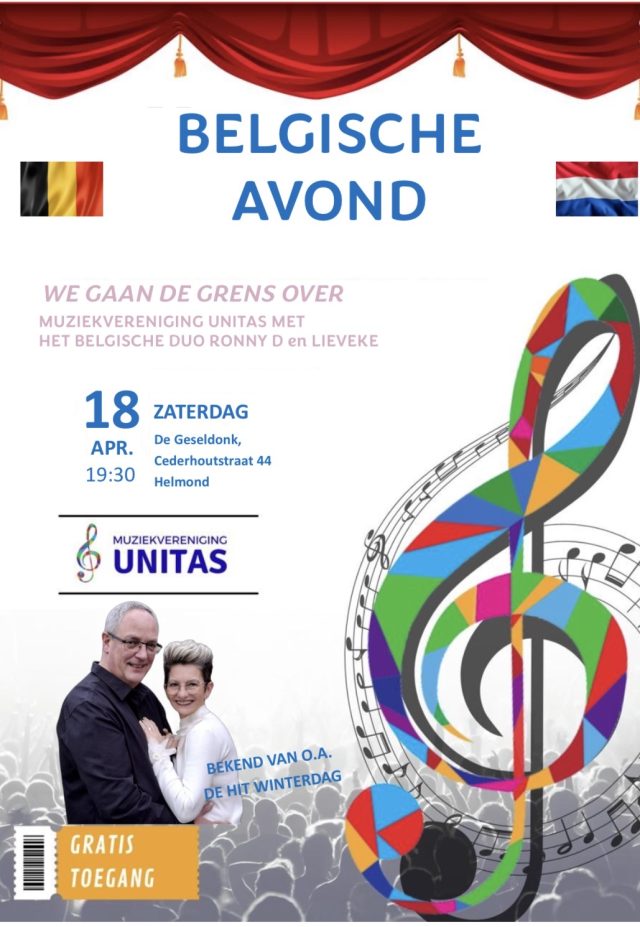 Belgische Avond bij Muziekvereniging Unitas